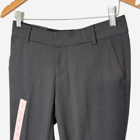 Banana Republic Skinny Pants Womens Gray Subtle Check Martin Fit NEW - Picture 2 of 11